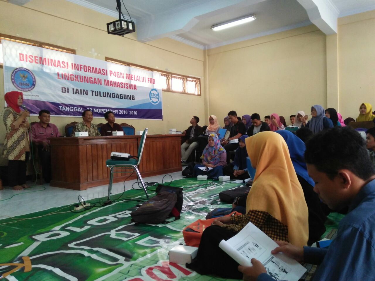 Acara Diseminasi Informasi P4GN Melalui FGD Lingkungan mahasiswa