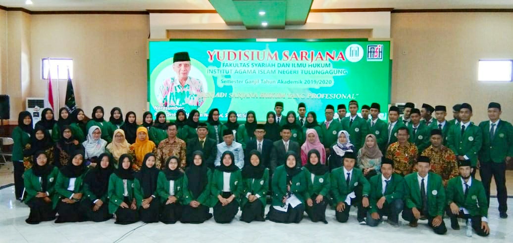 Yudisium Fakultas Syariah dan Ilmu Hukum Semester Ganjil  2019/2020