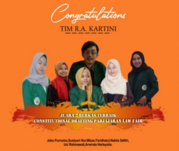 TIM CONTITUTIONAL DRAFTING FASIH SABET  JUARA 2 TINGKAT NASIONAL