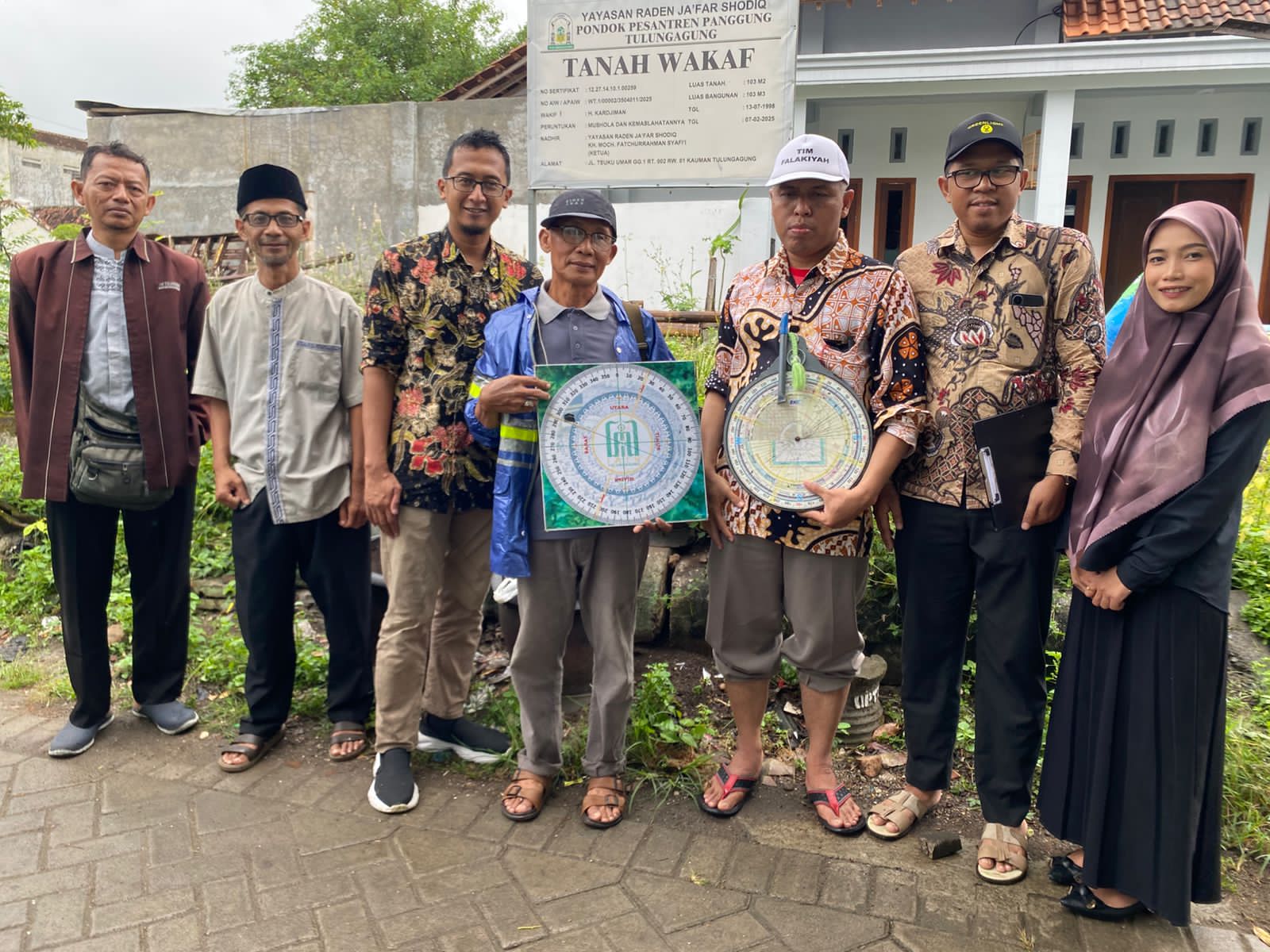 Pengukuran Arah Kiblat Masjid Ar-Rahman Ibrahimy Pondok Pesantren Panggung Tulungagung oleh LFNU Tulungagung dan Laboratorium Falak Fasih UIN Sayyid Ali Rahmatullah Tulungagung