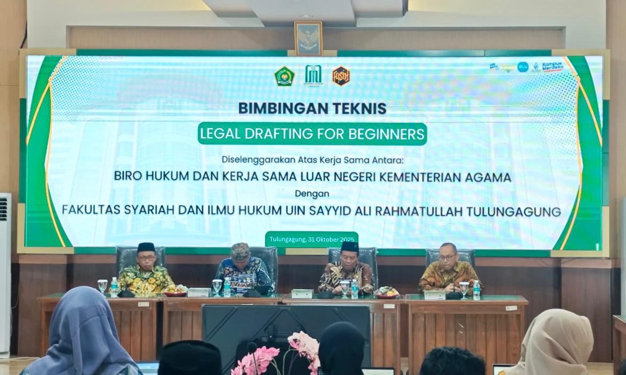 Bimtek Legal Drafting for Beginners Kolaborasi FASIH UIN SATU dengan Biro Hukum dan Kerja Sama Luar Negeri Kemenag
