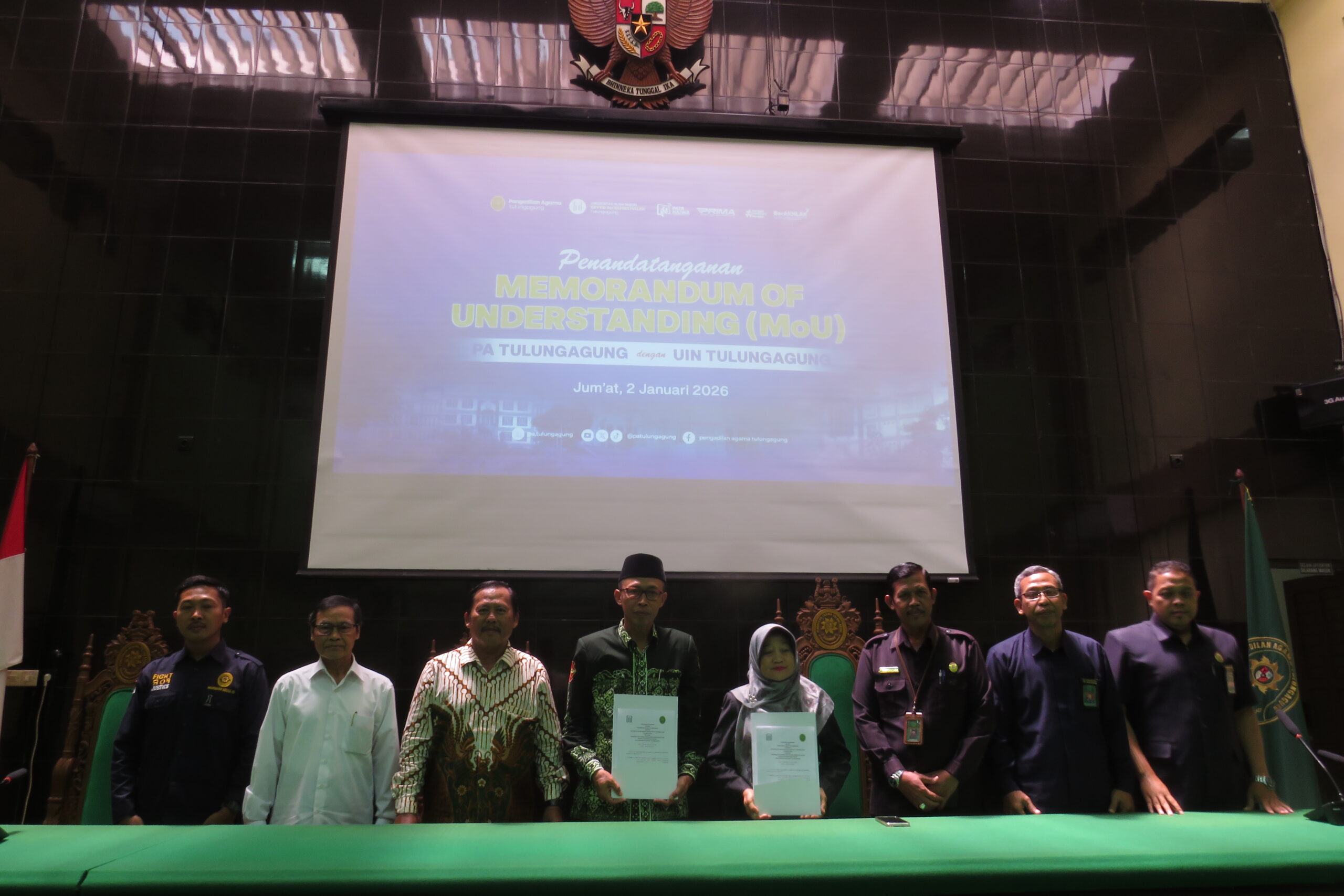 UIN SATU Tulungagung dan Pengadilan Agama Tulungagung Perkuat Sinergi melalui MoU dan Kontrak Kerja Posbakum
