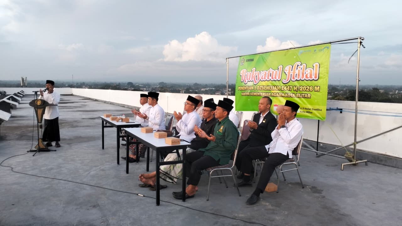 FASIH UIN SATU Tulungagung Bersama Kemenag Kota Blitar Gelar Rukyatul Hilal Penentuan Awal Dzulhijjah 1447 H
