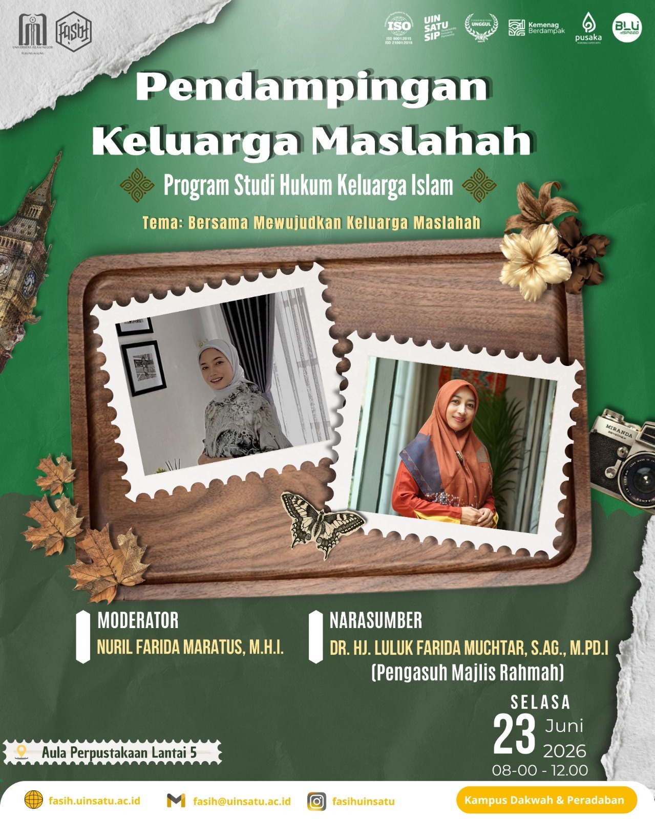 Pendampingan Keluarga Maslahah: Prodi Hukum Keluarga Islam FASIH UIN SATU Tulungagung Dorong Penguatan Ketahanan Keluarga