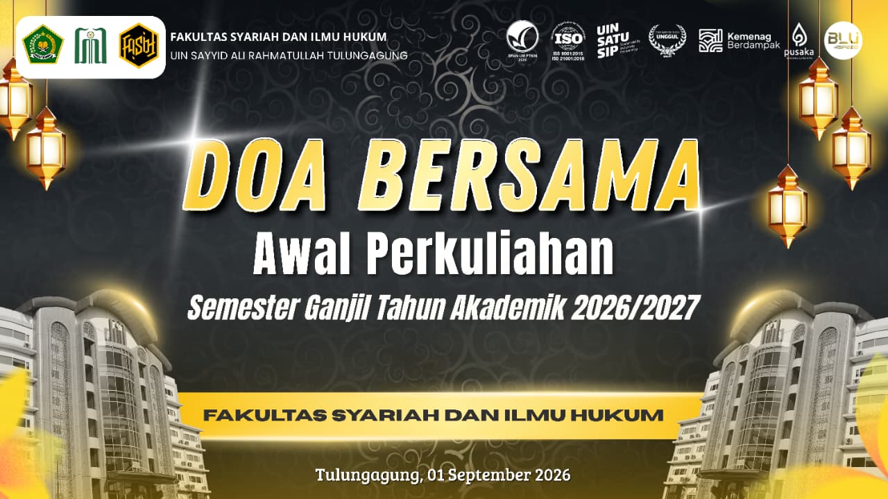 Doa Bersama Awal Perkuliahan Semester Ganjil 2026–2027 dan Penghargaan Mahasiswa Berprestasi Non-Akademik FASIH UIN SATU Tulungagung